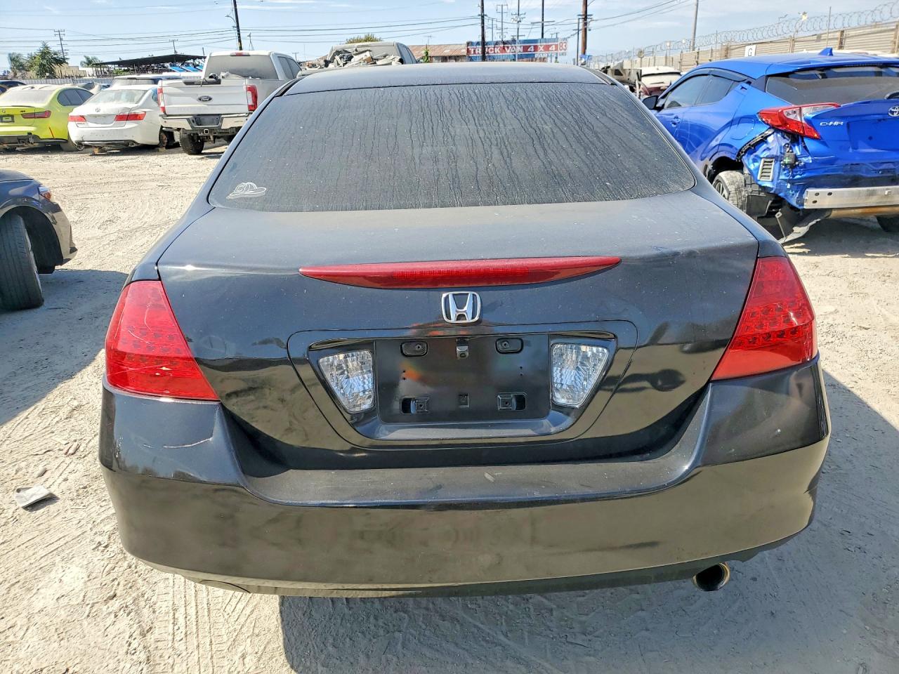 2007 Honda Accord Lx Black vin: 1HGCM56497A221143