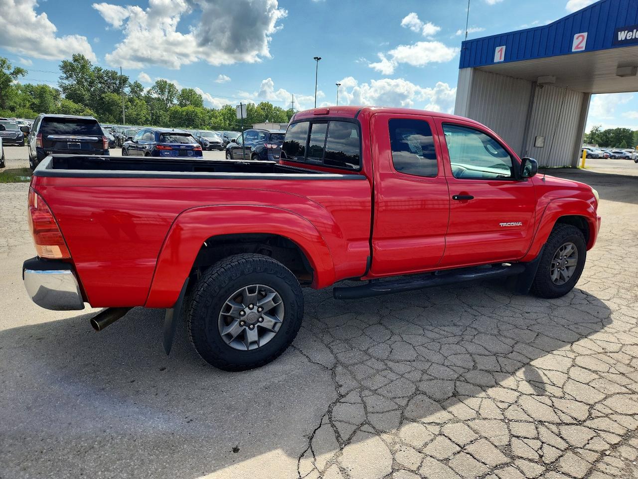 2008 Toyota Tacoma Access Cab Красный vin: 5TEUX42N78Z534802