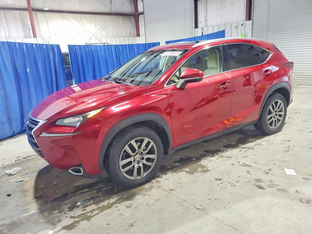 2015 Lexus Nx 200t Maroon vin: JTJBARBZ1F2035971