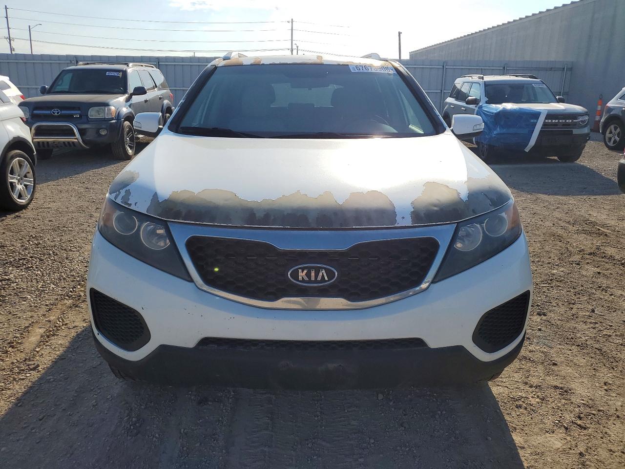 2013 Kia Sorento Lx White vin: 5XYKTDA26DG403455