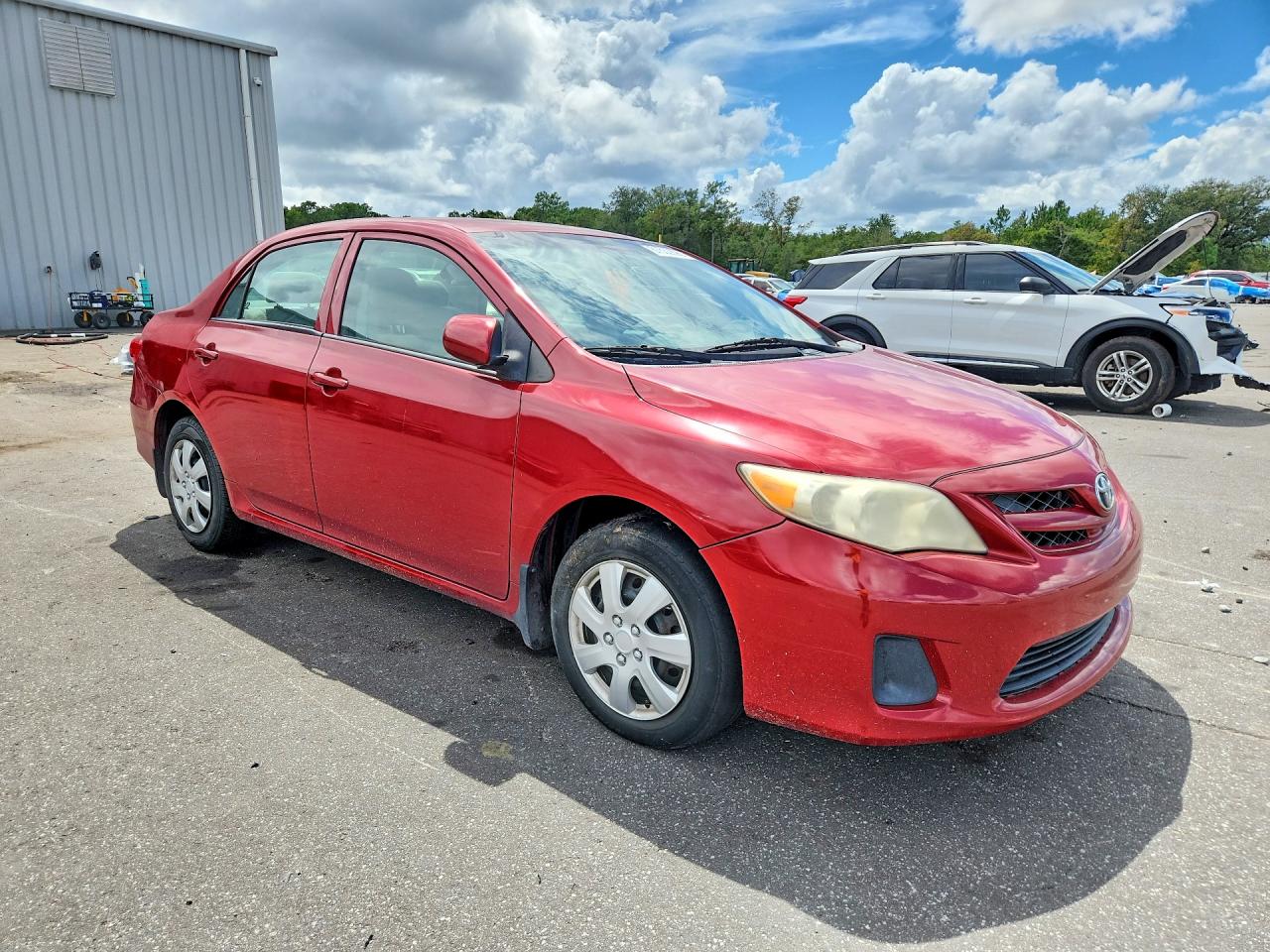 2013 Toyota Corolla L Red vin: 2T1BU4EE4DC964346