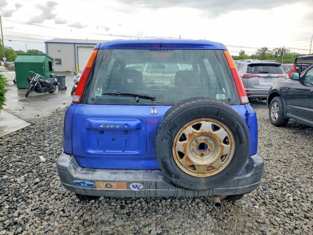 2001 Honda Cr-v Lx Blue vin: JHLRD18471C031399