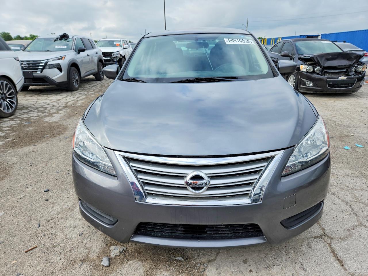 2015 Nissan Sentra S Gray vin: 3N1AB7APXFY343466