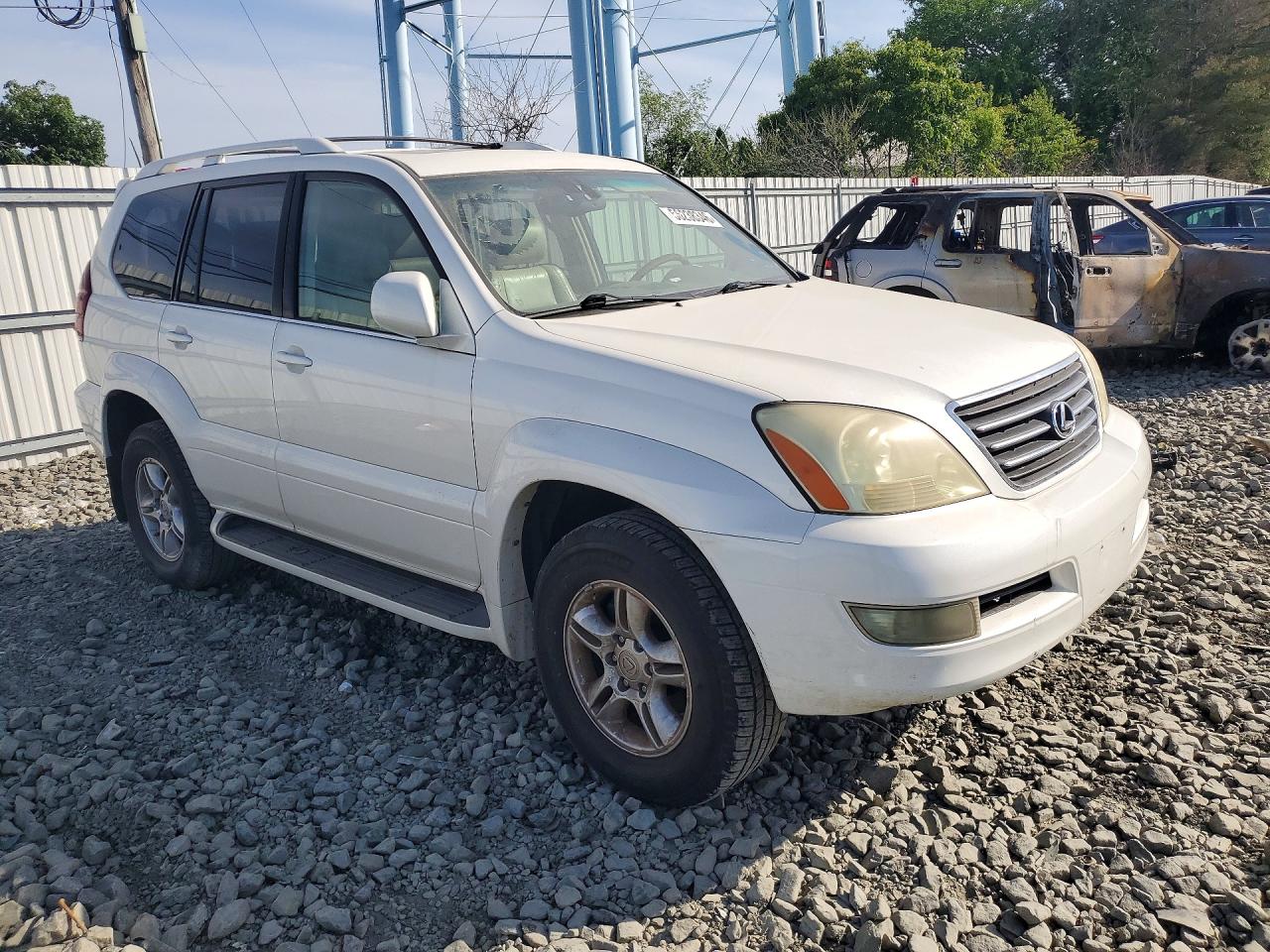 2005 Lexus Gx 470 White vin: JTJBT20X550083292