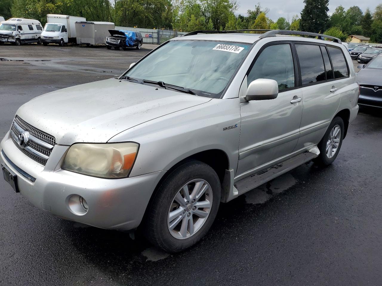 2006 Toyota Highlander Hybrid Silver vin: JTEEW21A660017963