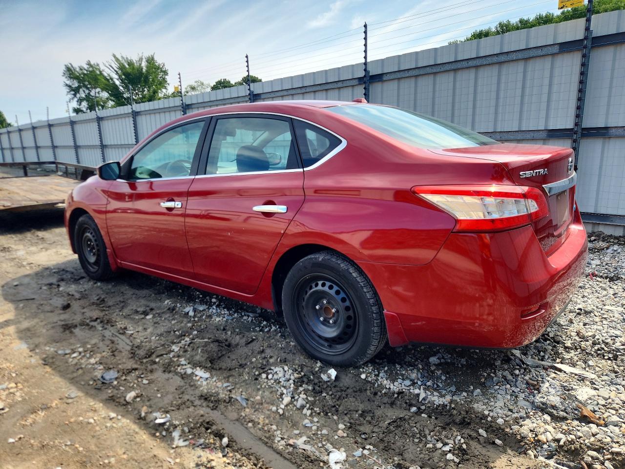 2013 Nissan Sentra S Burgundy vin: 3N1AB7AP8DL662195