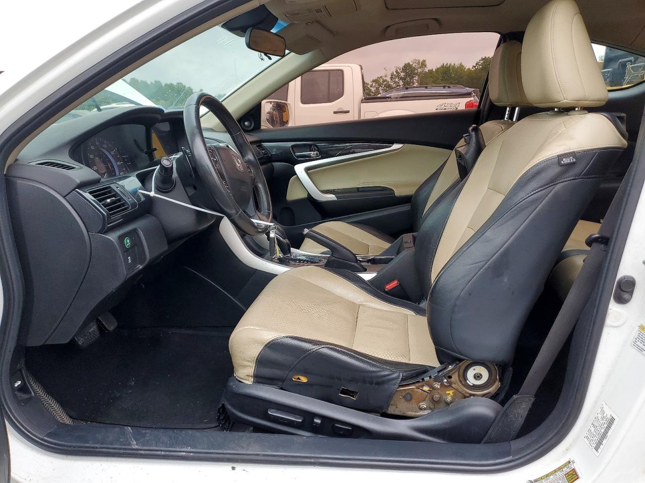 2013 Honda Accord Exl White vin: 1HGCT2B83DA008078