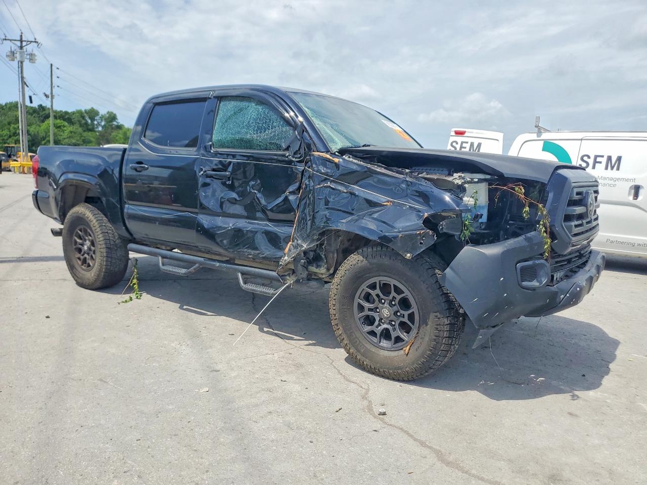 2019 Toyota Tacoma Sr V6 Черный vin: 3TMCZ5ANXKM225794