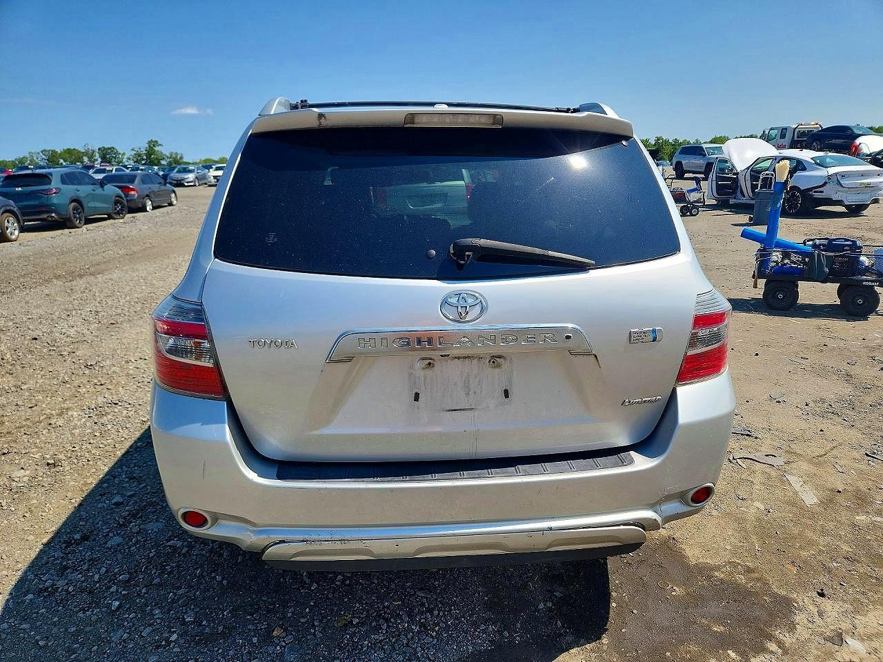 2009 Toyota Highlander Hybrid Limited Silver vin: JTEEW44AX92034216