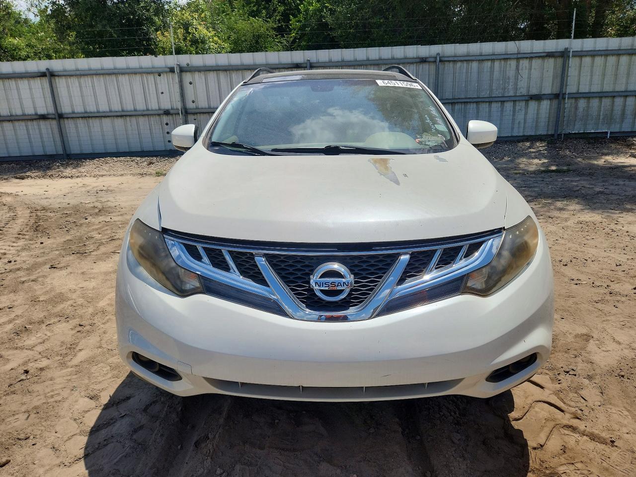 2014 Nissan Murano Sl White vin: JN8AZ1MU6EW420495