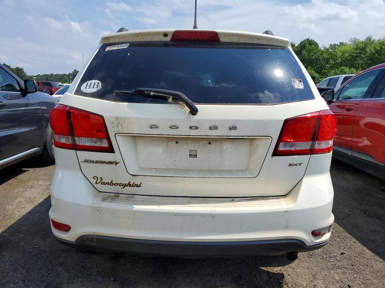 2015 Dodge Journey Sxt White vin: 3C4PDCBB8FT586946