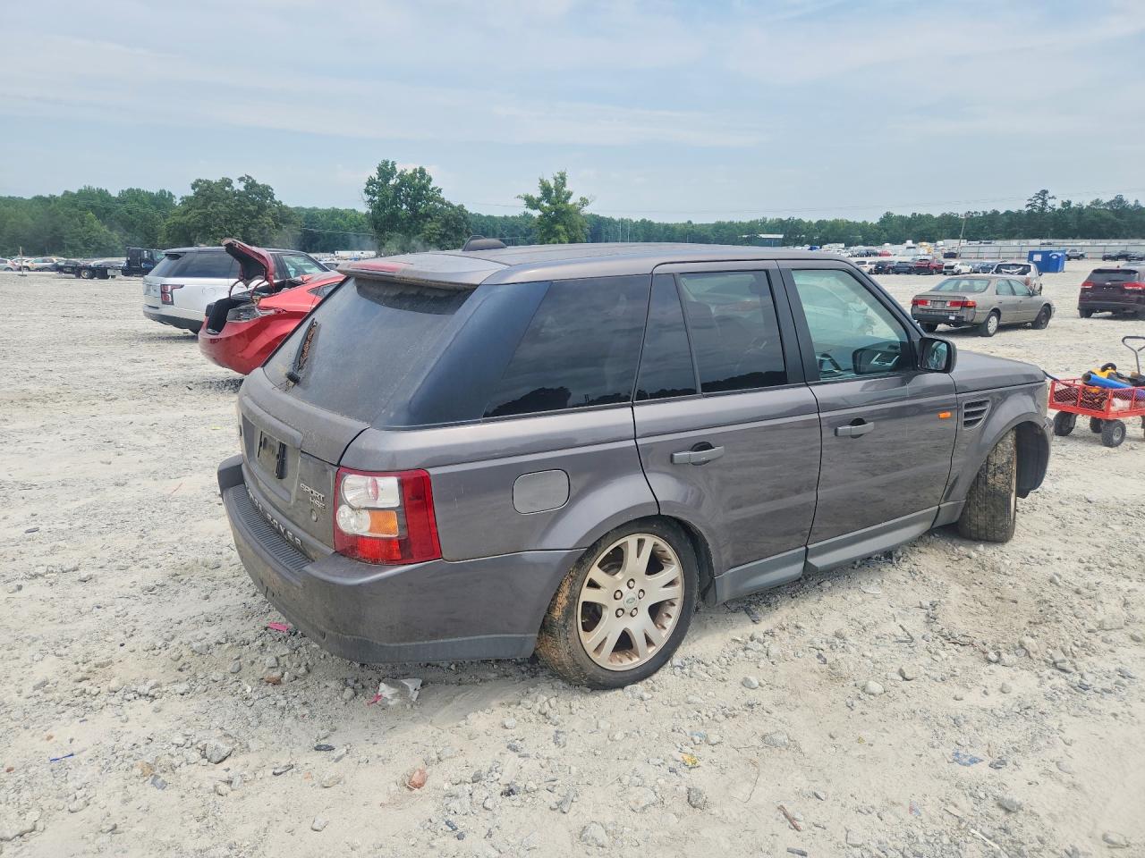 2006 Land Rover Range Rover Sport Hse Gray vin: SALSF25496A932305