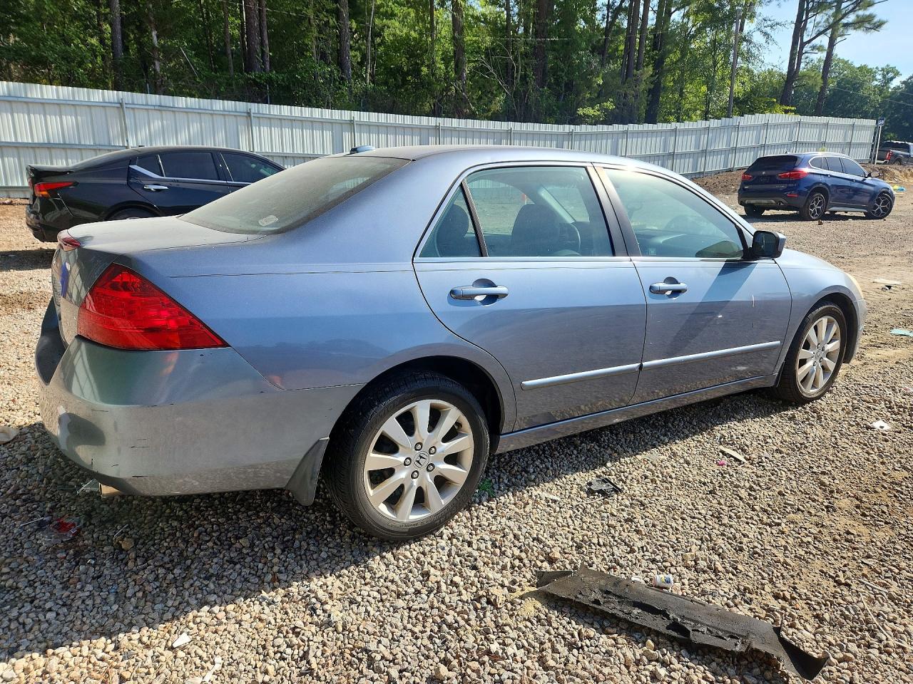 2007 Honda Accord Ex Blue vin: 1HGCM66807A025715