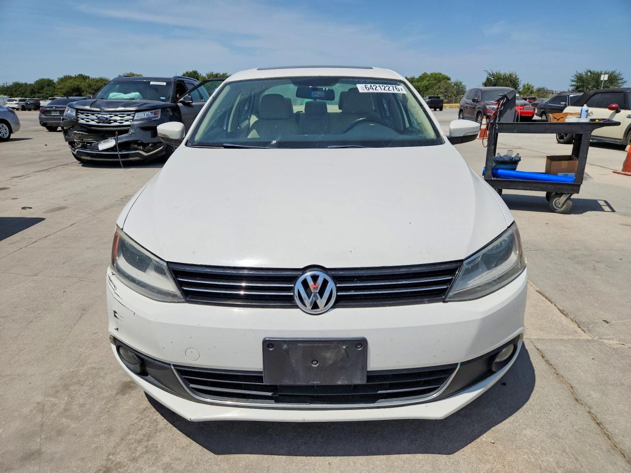2011 Volkswagen Jetta Sel White vin: 3VWLX7AJ6BM374408