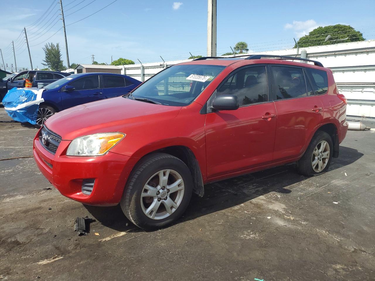 2012 Toyota Rav4 Base Red vin: JTMZF4DV9C5046436