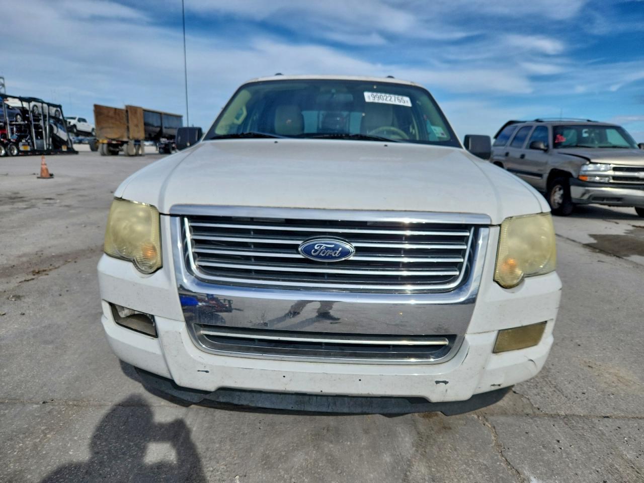 2009 Ford Explorer Xlt White vin: 1FMEU73E09UA37254