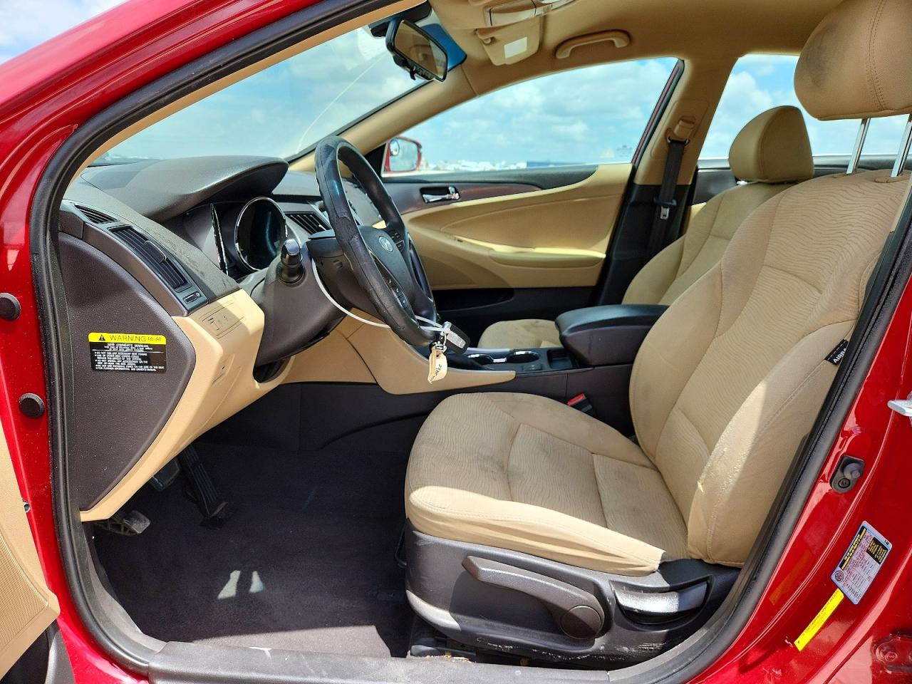 2013 Hyundai Sonata Hybrid Red vin: KMHEC4A4XDA066850