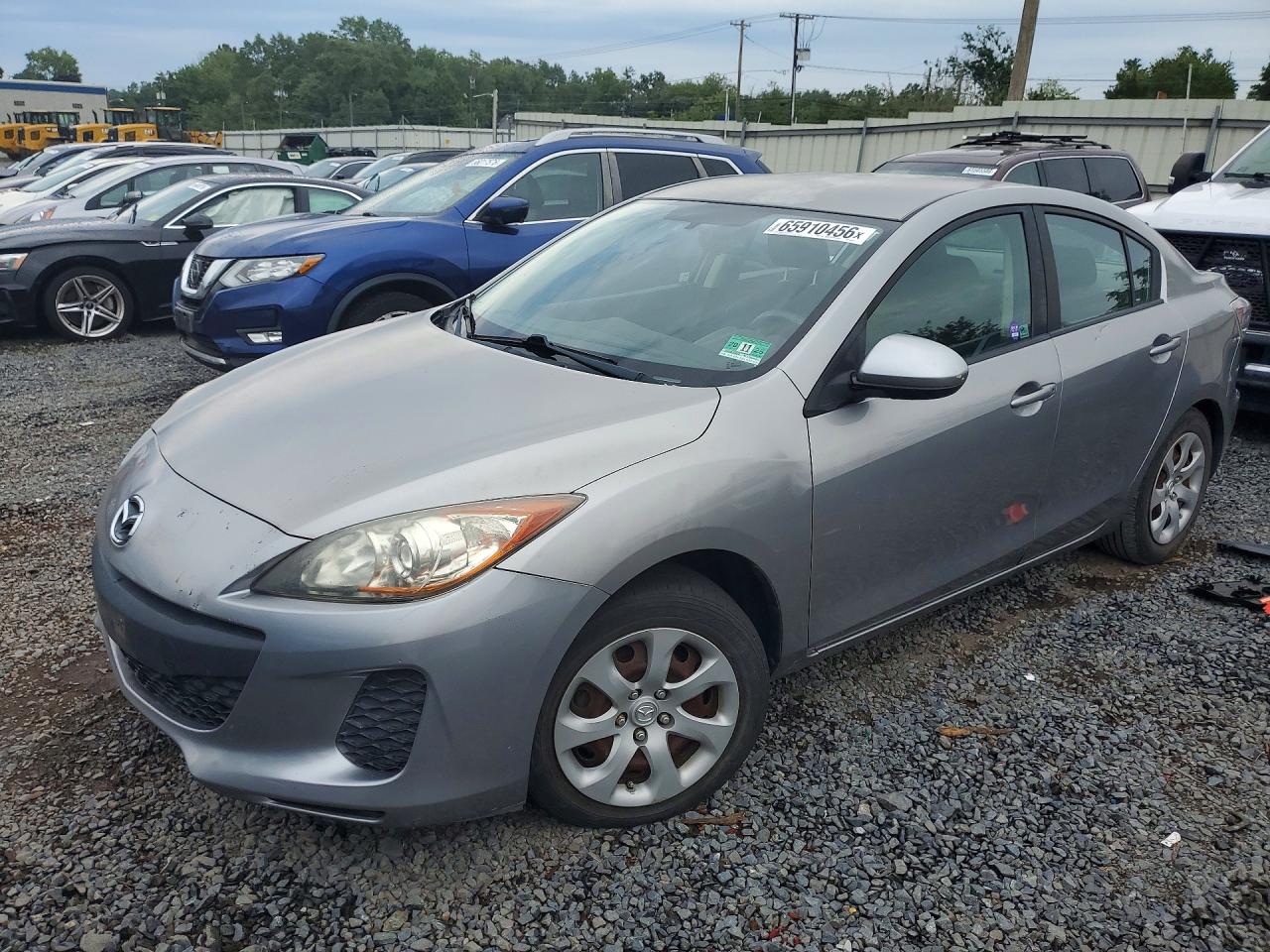 2012 Mazda 3 I Gray vin: JM1BL1UG8C1506770