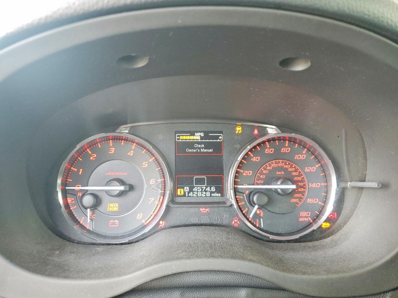 2015 Subaru Wrx Limited Серый vin: JF1VA1J6XF9809057