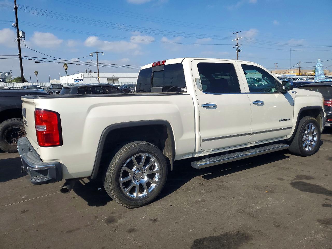 2014 Gmc Sierra K1500 Slt Cream vin: 3GTU2VEC2EG530212