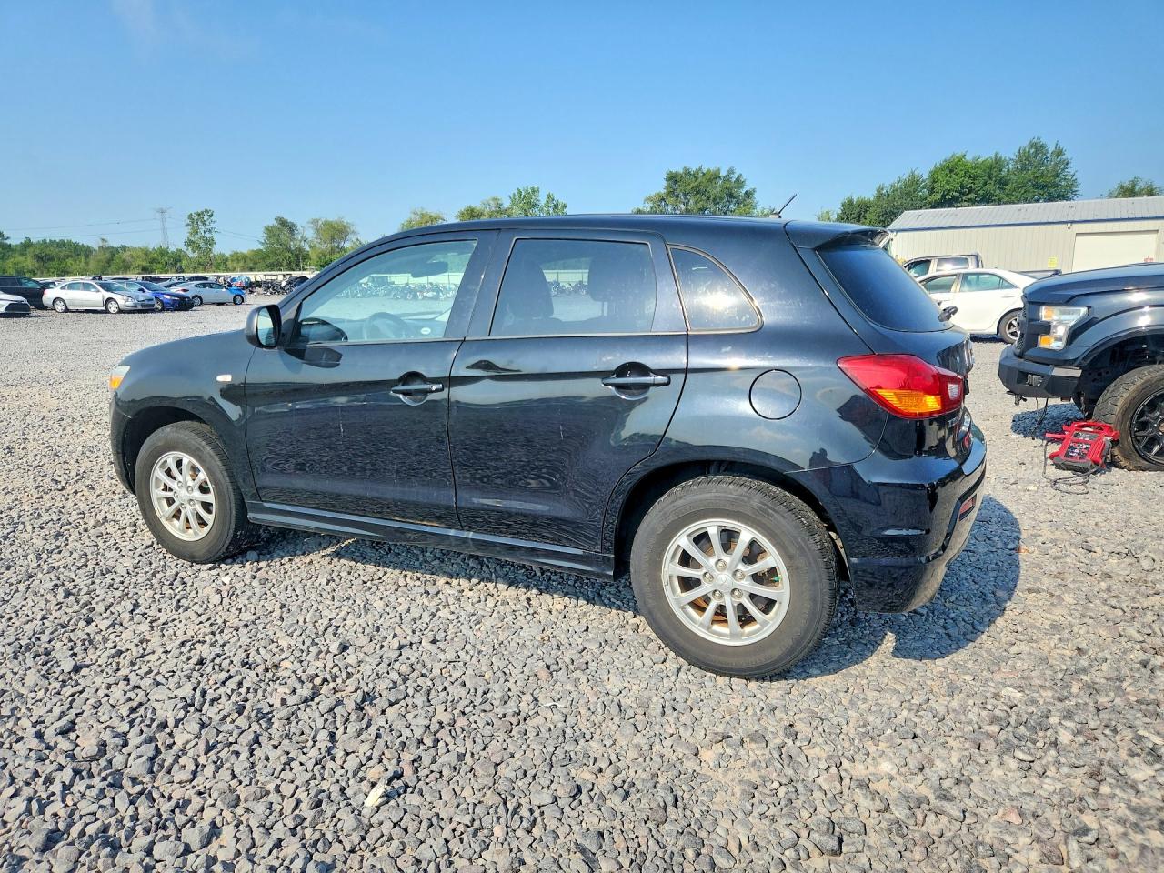 2011 Mitsubishi Outlander Sport Es Черный vin: JA4AP3AU9BZ016676