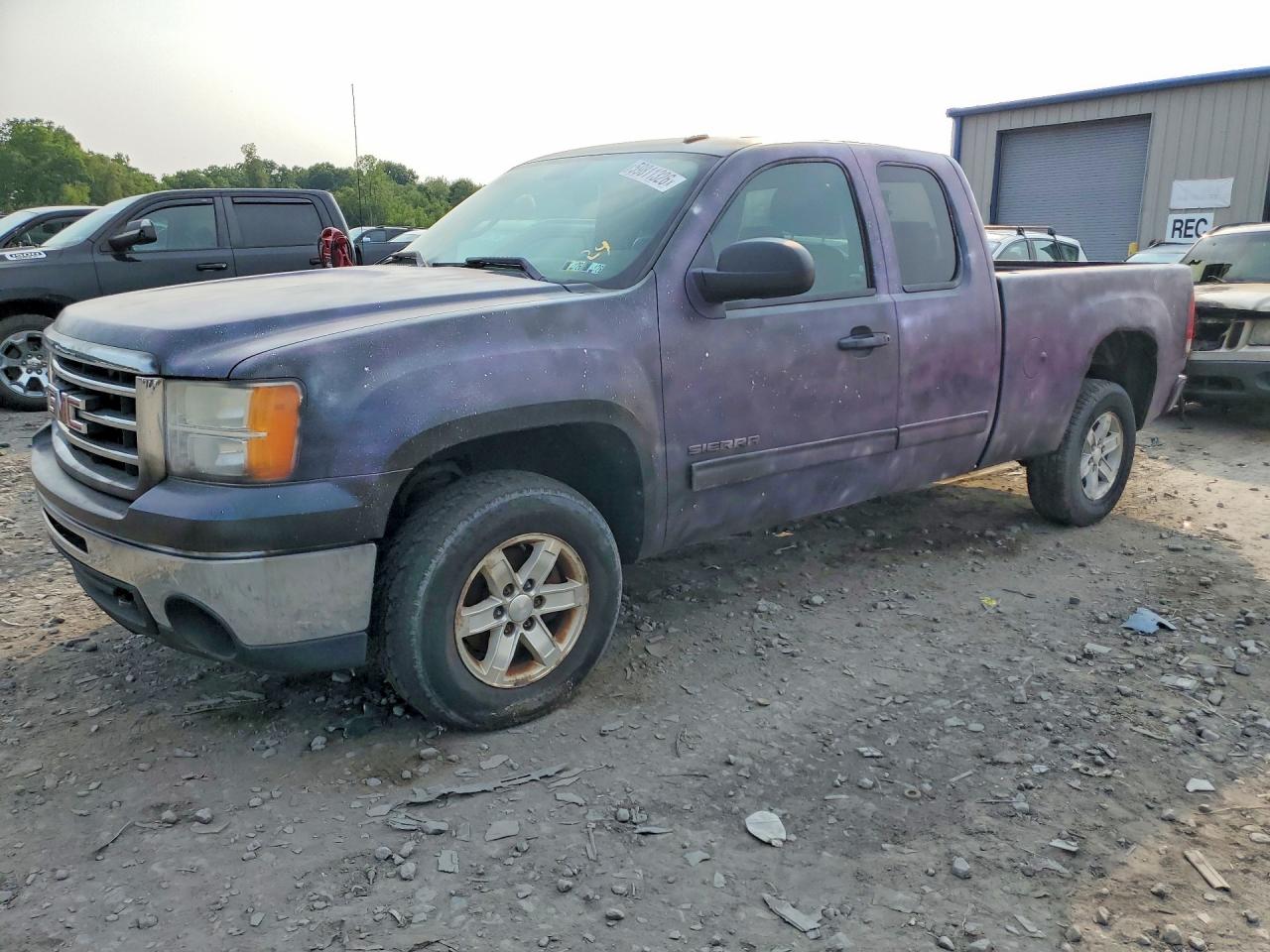 2013 Gmc Sierra K1500 Sle Purple vin: 1GTR2VE71DZ209110