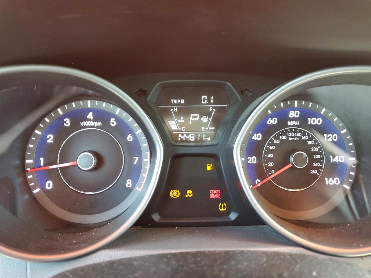 2014 Hyun Elantra Серый vin: 5NPDH4AE5EH511015