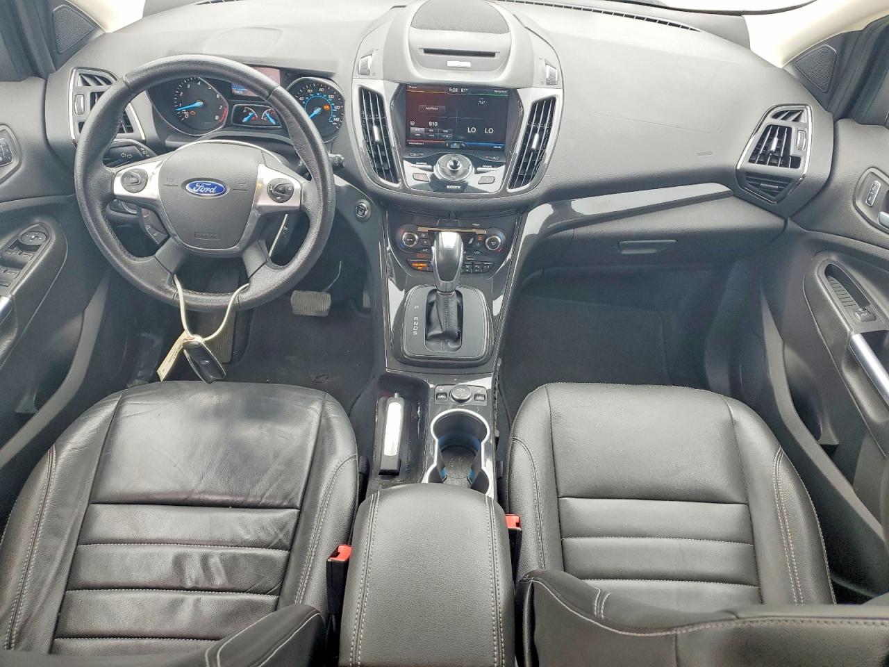2015 Ford Escape Titanium White vin: 1FMCU0J95FUB04785