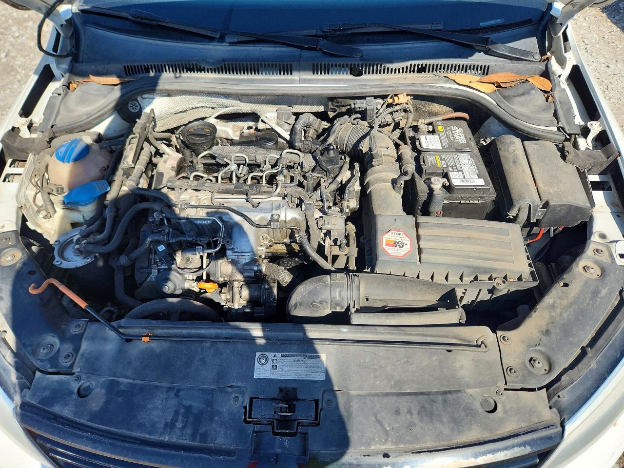 2011 Volkswagen Jetta Tdi White vin: 3VWLL7AJ5BM123052