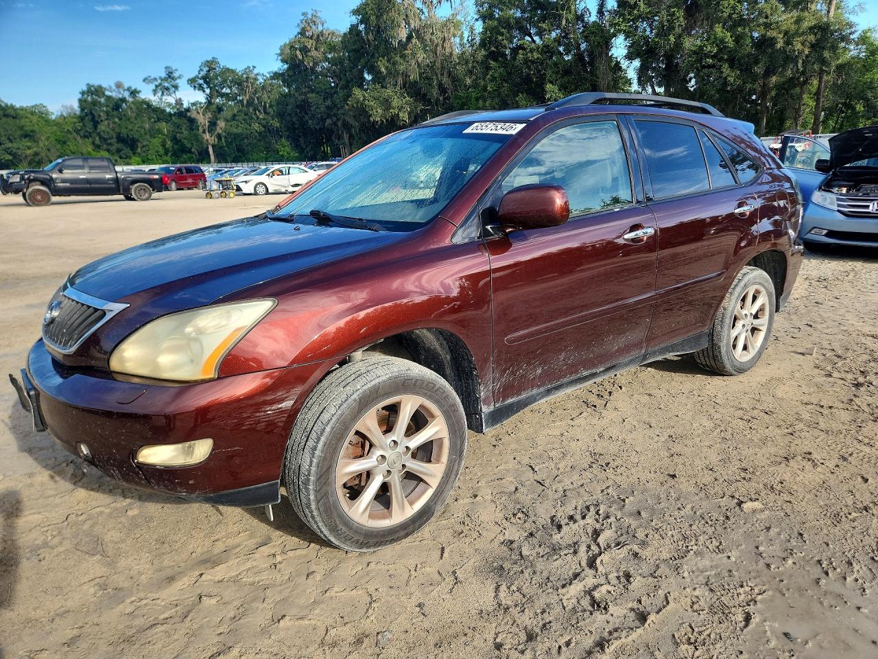 2009 Lexus Rx 350 Burgundy vin: JTJHK31U392856049