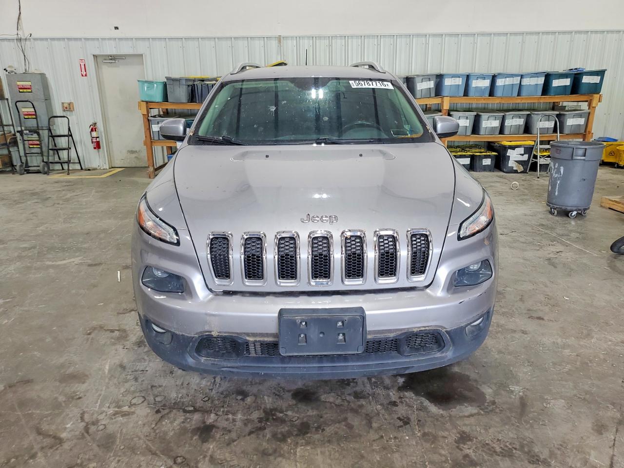 2016 Jeep Cherokee Latitude Gray vin: 1C4PJMCS6GW322441