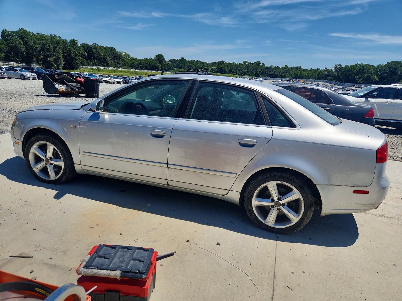 2007 Audi A4 3.2 Quattro Silver vin: WAUDH78E67A132815