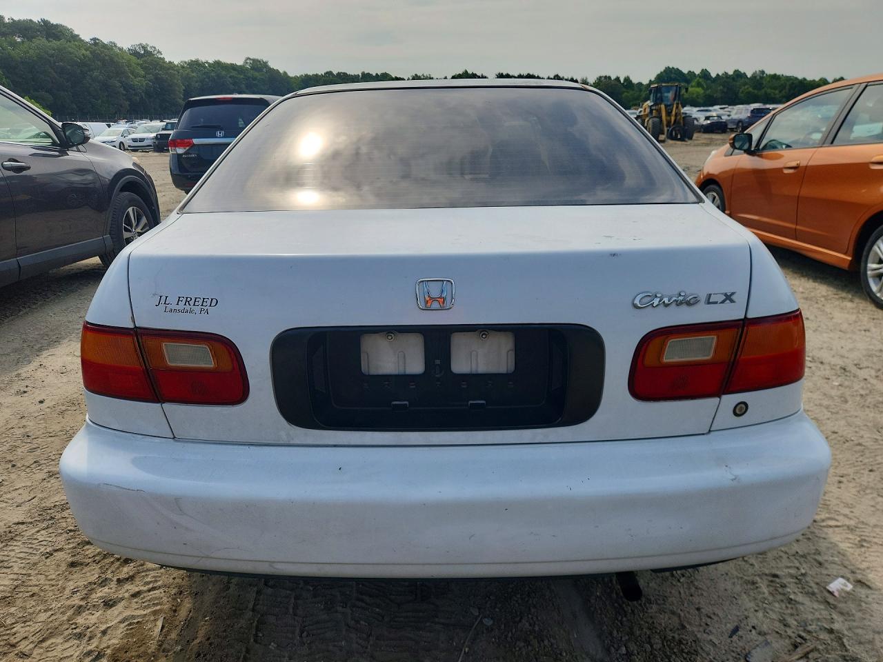 1995 Honda Civic Lx White vin: 1HGEG8658SL021183