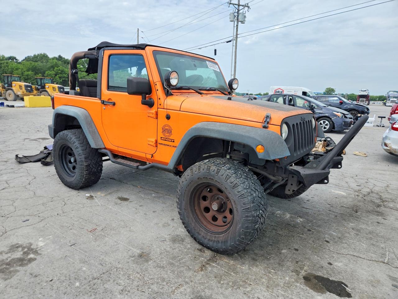 2012 Jeep Wrangler Sport Orange vin: 1C4AJWAG8CL181545