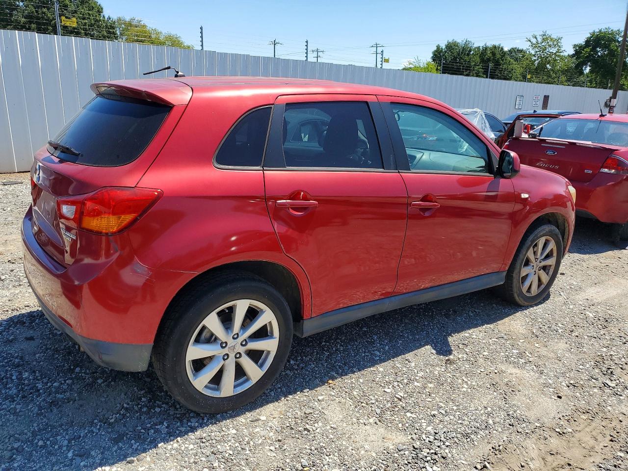 2015 Mitsubishi Outlander Sport Es Red vin: 4A4AP3AU2FE044783