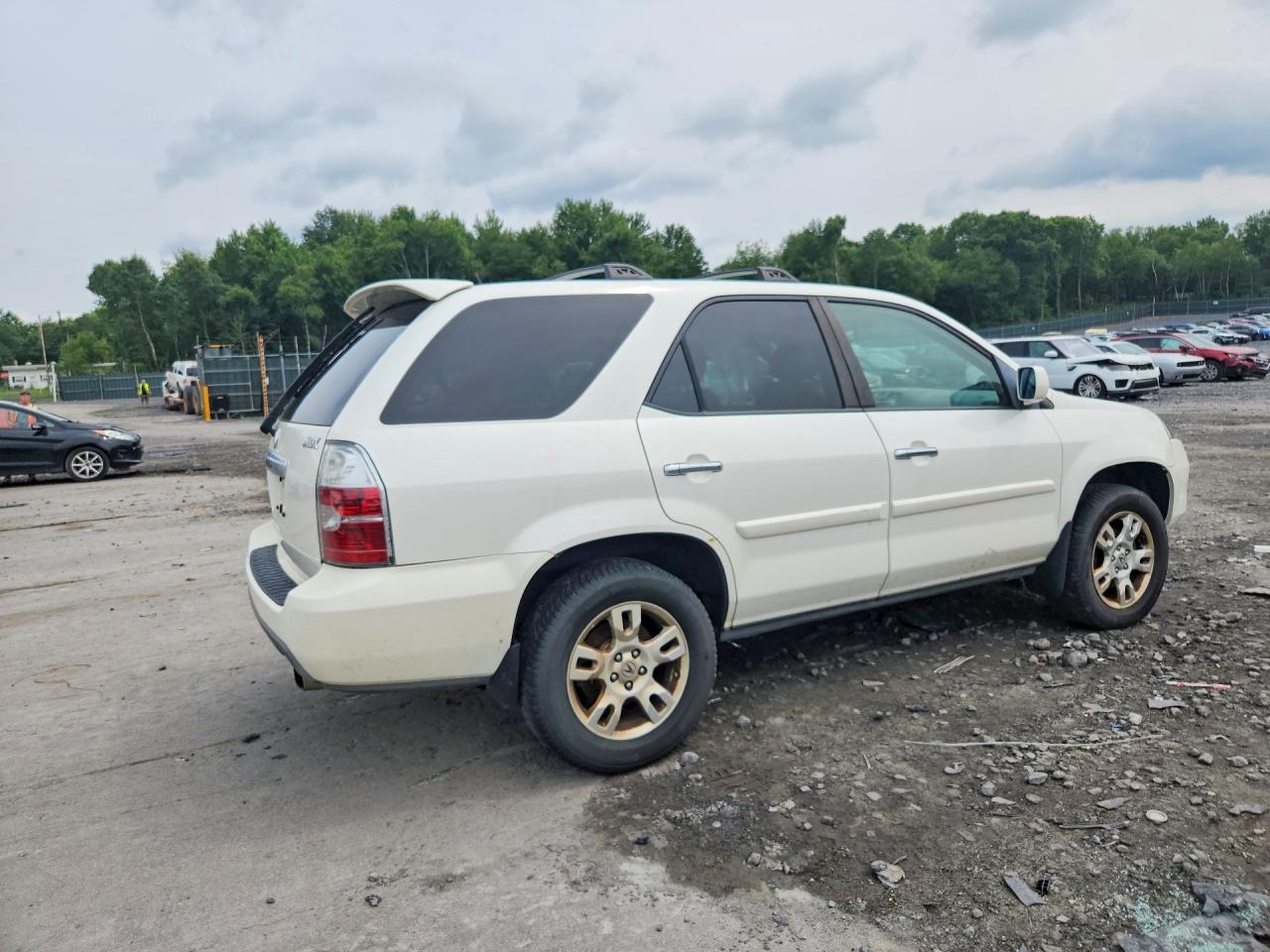 2006 Acura Mdx Touring White vin: 2HNYD18906H541645
