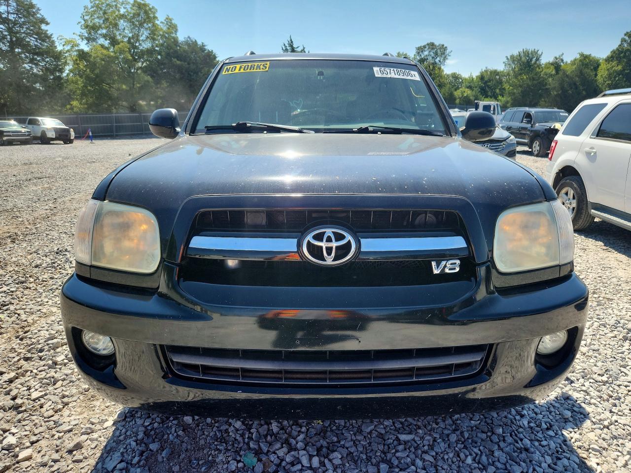 2006 Toyota Sequoia Limited Black vin: 5TDBT48A96S266143