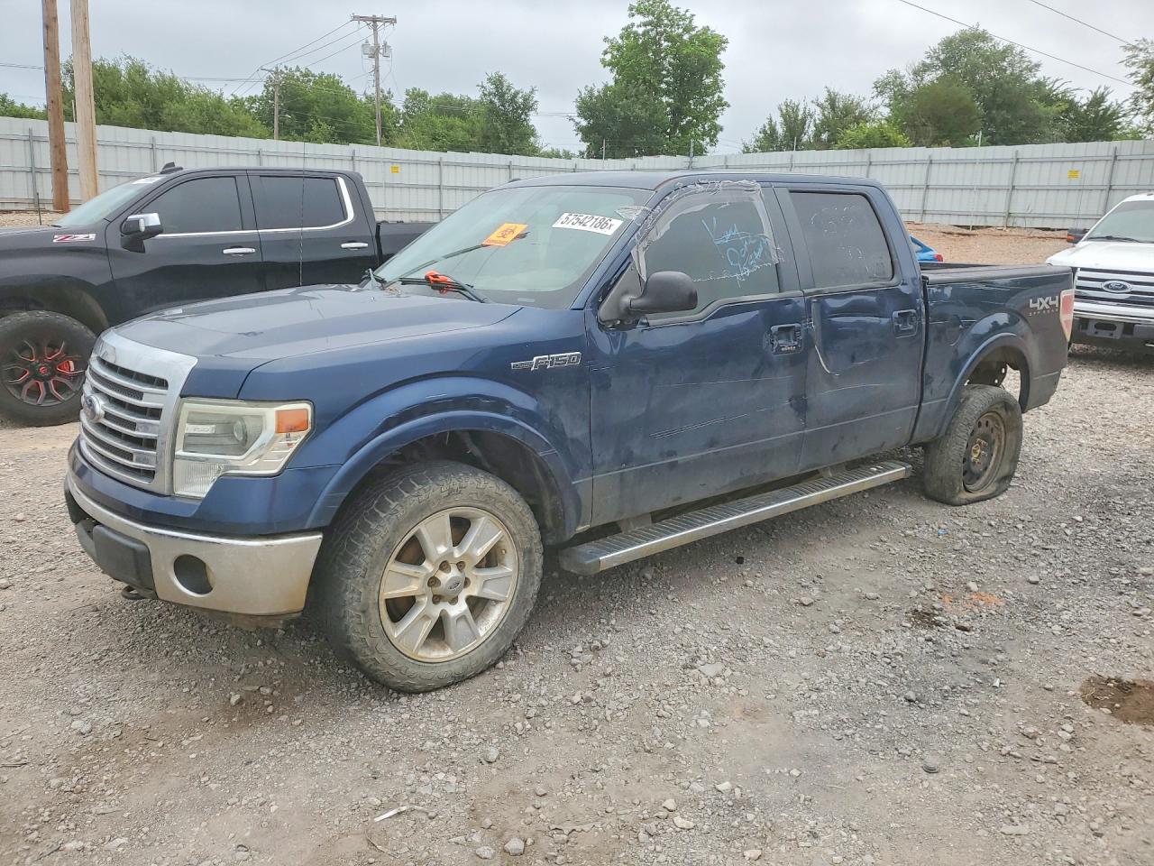 2013 Ford F150 Supercrew Blue vin: 1FTFW1EF2DKF14096