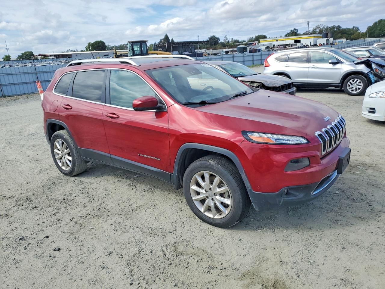 2015 Jeep Cherokee Limited Red vin: 1C4PJMDS1FW682777