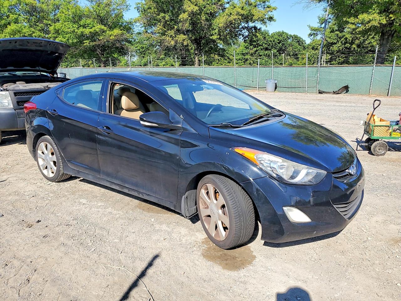 2013 Hyundai Elantra Limited Черный vin: 5NPDH4AE9DH192765