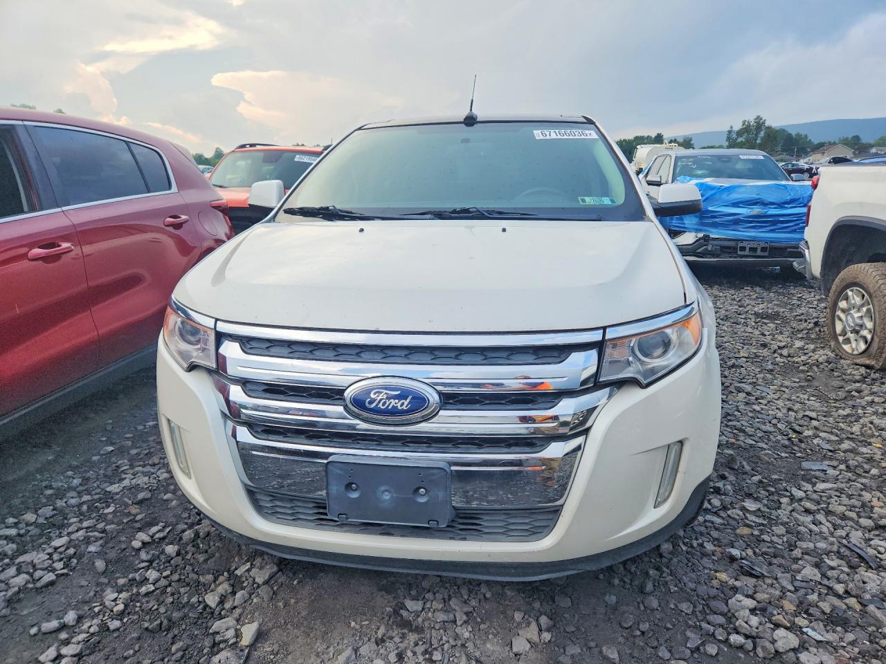 2011 Ford Edge Limited White vin: 2FMDK4KCXBBA37662