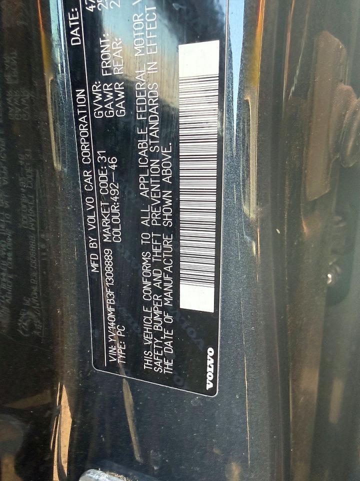 2015 Volvo S60 Premier Gray vin: YV140MFB3F1308889