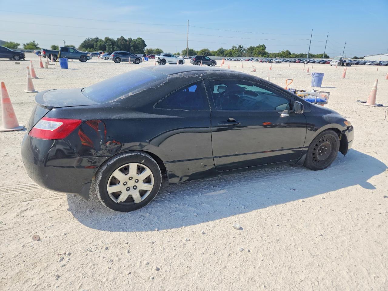 2008 Honda Civic Lx Black vin: 2HGFG12608H558016