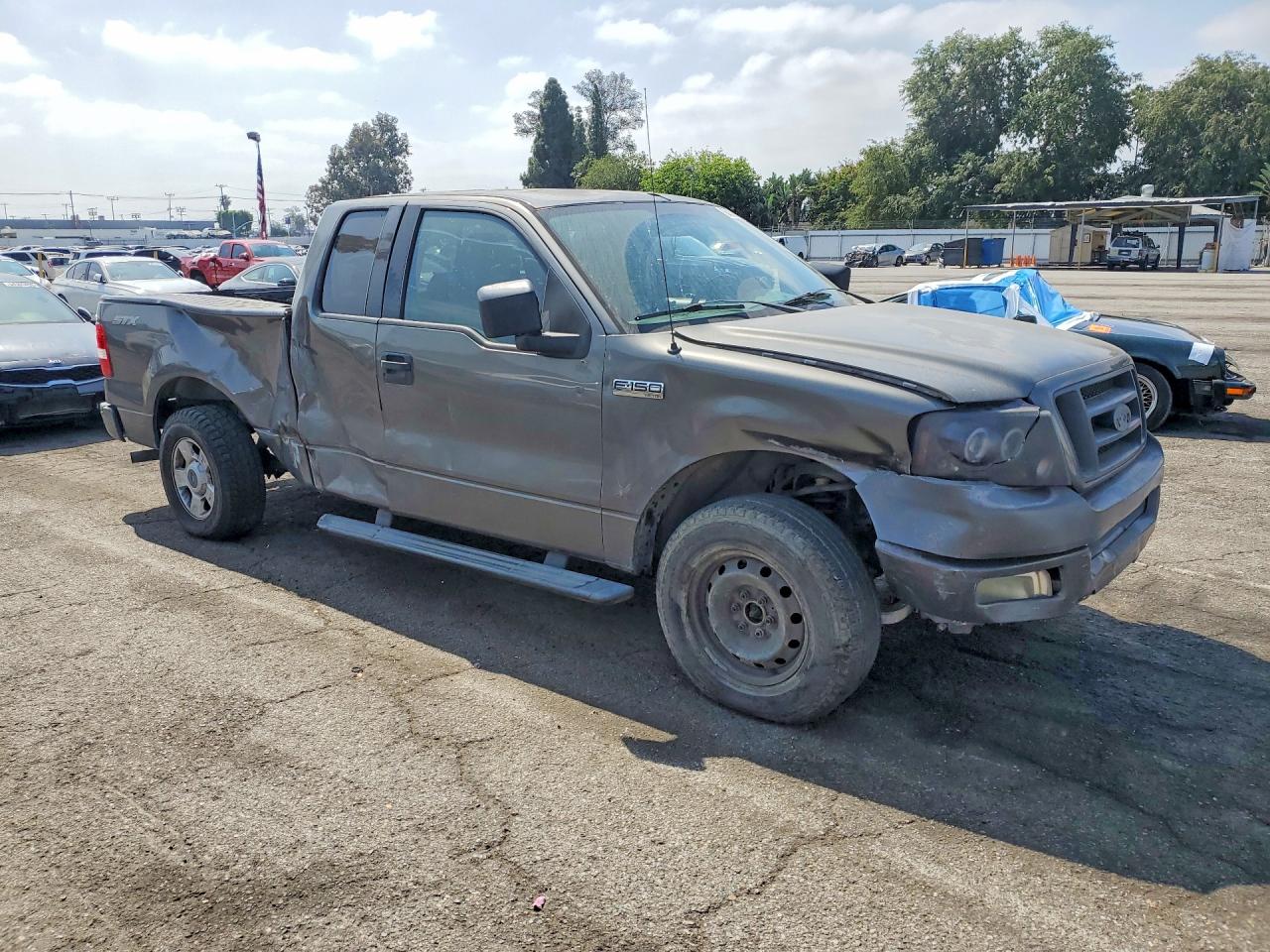 2004 Ford F150 Gray vin: 1FTRX12W74NA79380