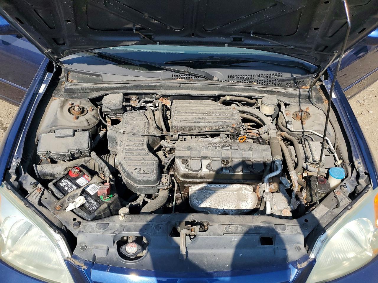 2003 Honda Civic Ex Blue vin: 2HGES26753H603981