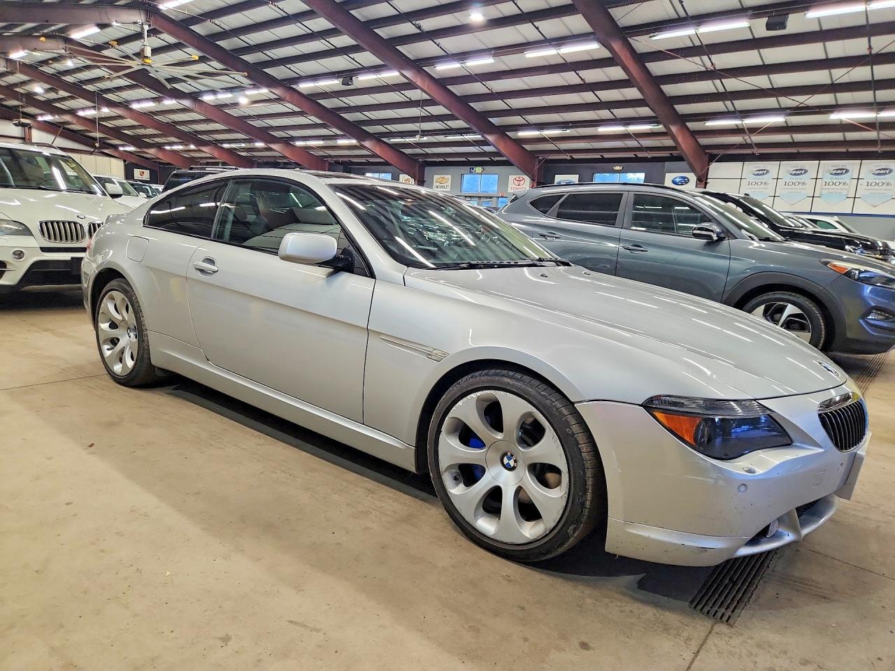 2007 Bmw 650 I Silver vin: WBAEH13577CR52253