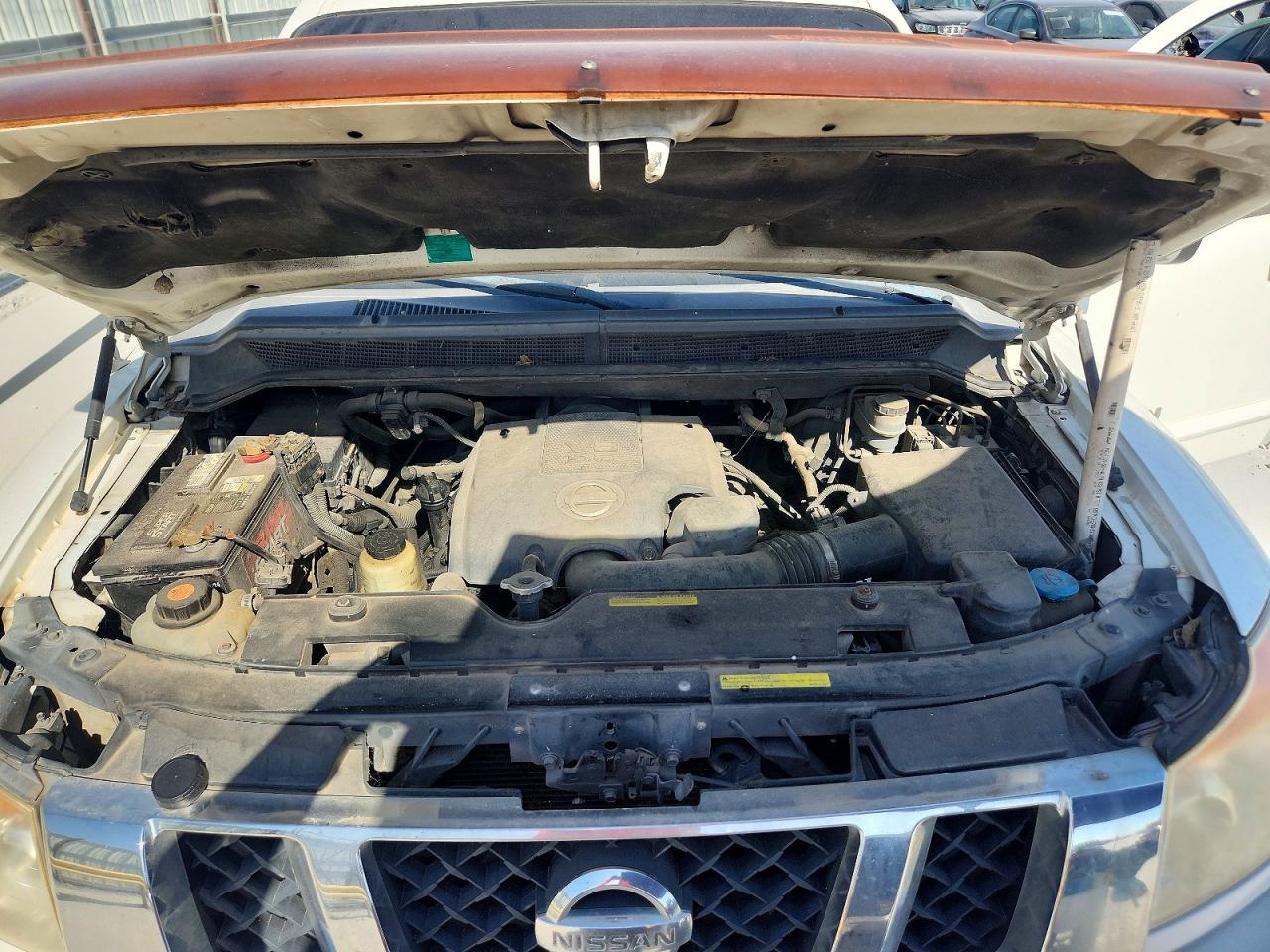 2008 Nissan Titan Xe Ffv White vin: 1N6BA07D08N342073