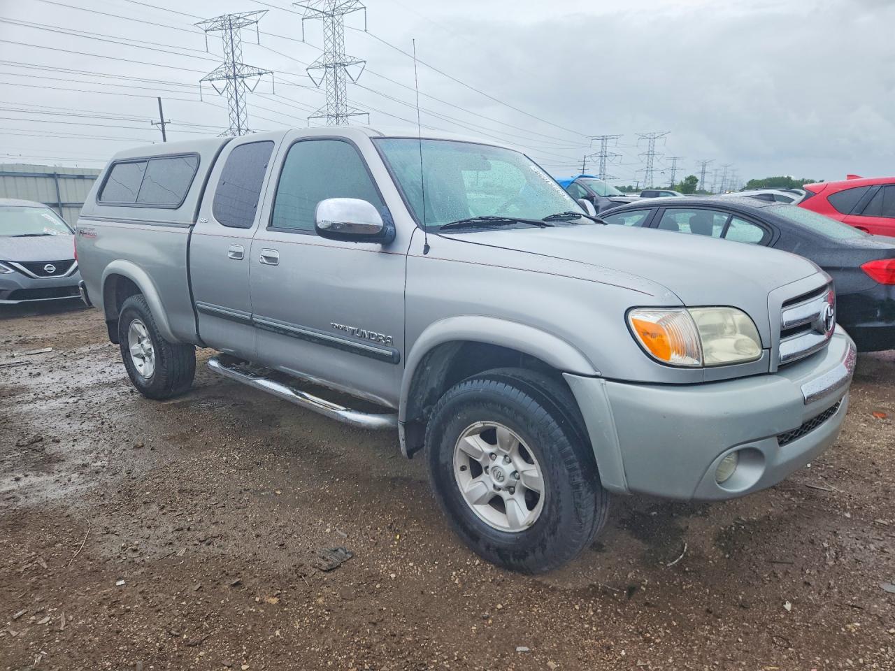 2005 Toyota Tundra Access Cab Sr5 Silver vin: 5TBBT44145S472807