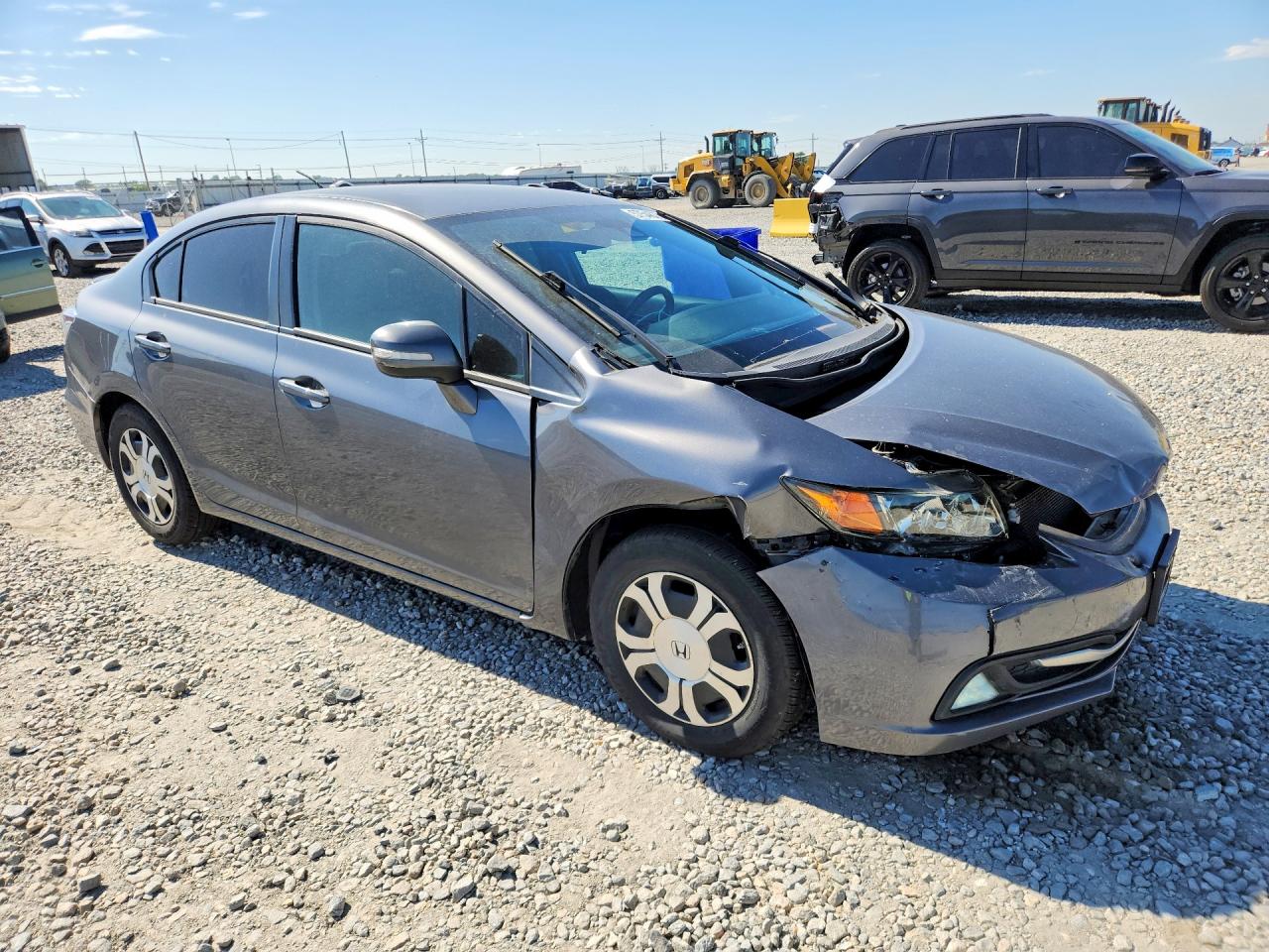 2013 Honda Civic Hybrid Серый vin: 19XFB4F26DE000926