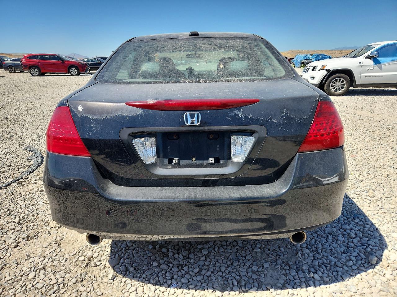 2007 Honda Accord Ex Черный vin: 1HGCM66567A038930